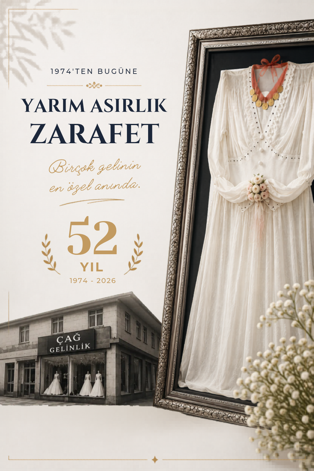 Saray'dan Doğan Zamansız Bir Zarafet Hikâyesi: Çağ Gelinlik'in 50 Yıllık Yolculuğu